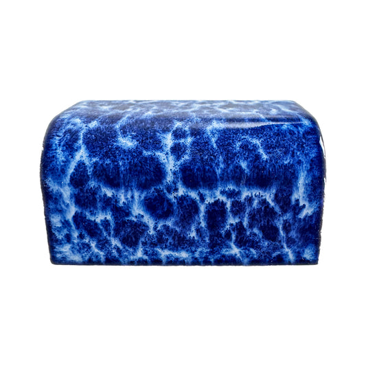 Luminous Corners Series  Blue External Corner Crystalline Glazed Porcelain