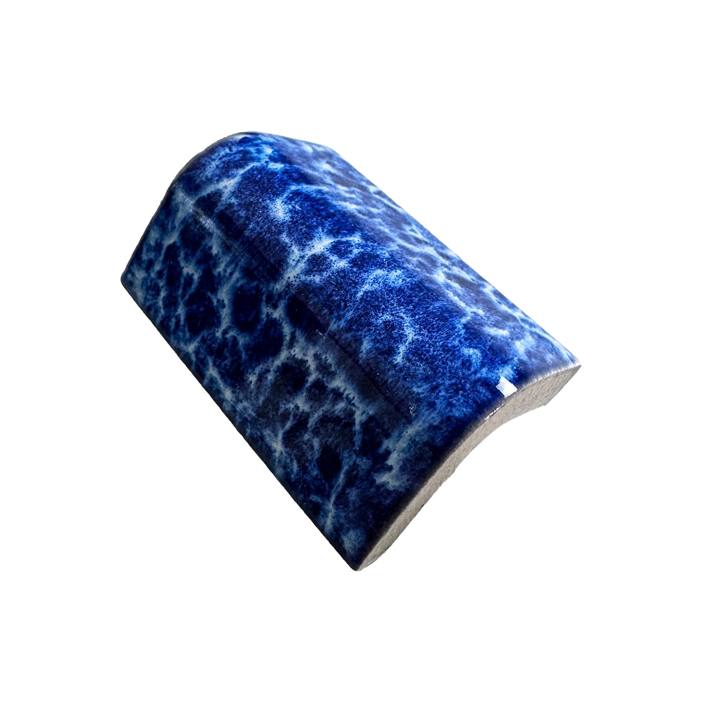 Luminous Corners Series  Blue External Corner Crystalline Glazed Porcelain