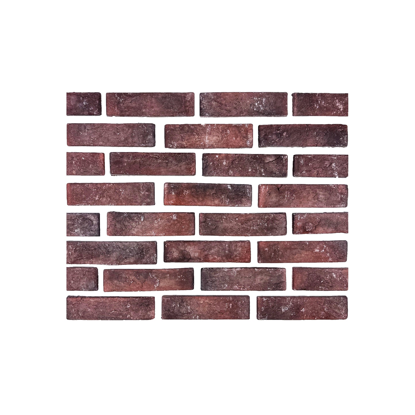 Tuscany Essence Series Chocolate Brown & Ruby Red Mixed Cement Artificial Tile