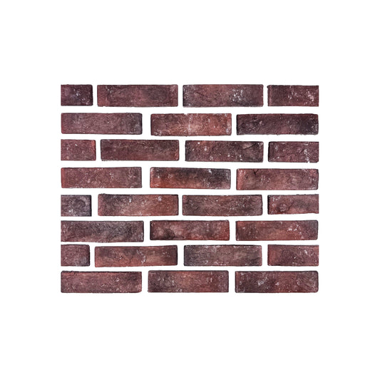 Tuscany Essence Series Chocolate Brown & Ruby Red Mixed Cement Artificial Tile