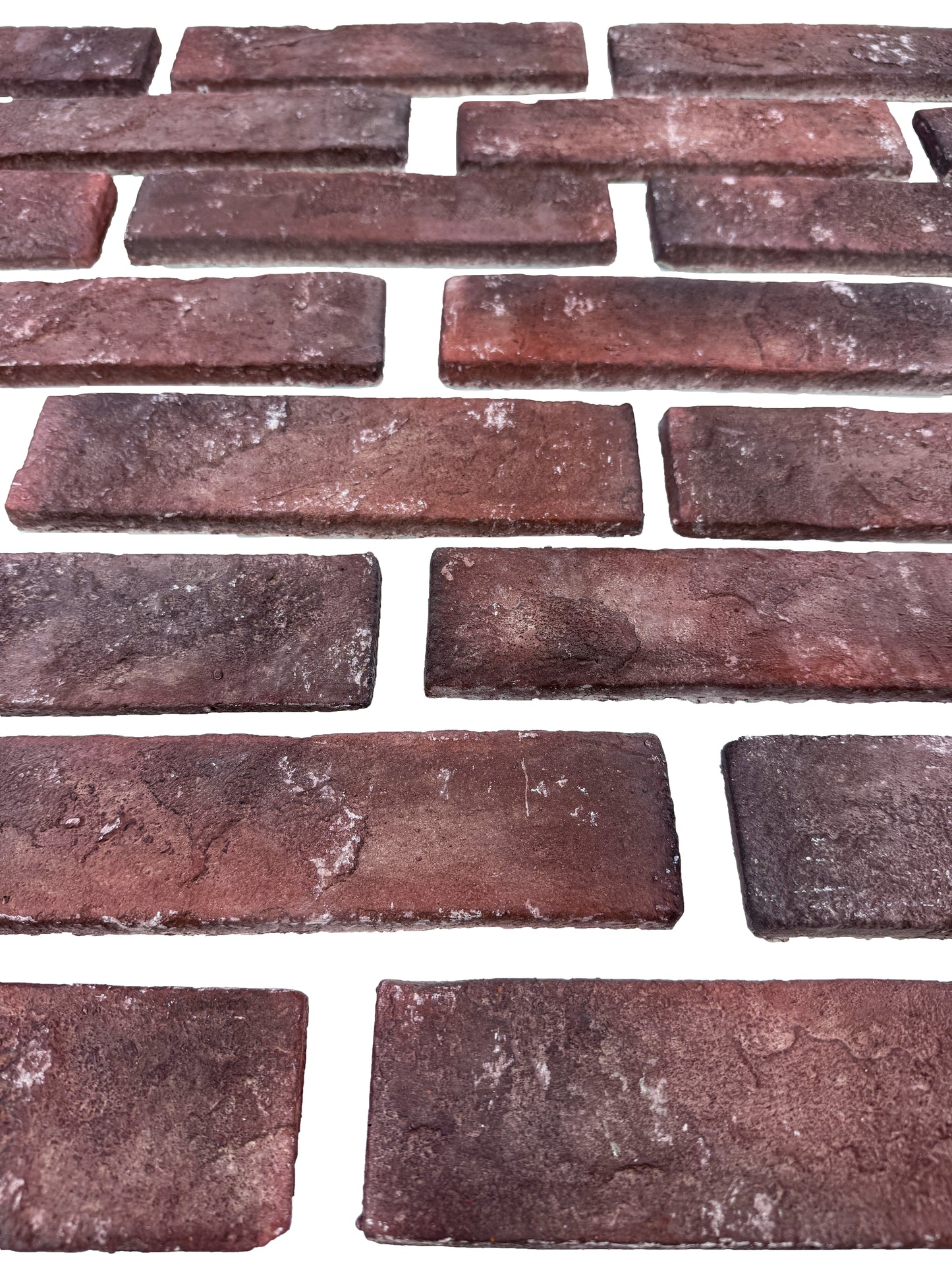 Tuscany Essence Series Chocolate Brown & Ruby Red Mixed Cement Artificial Tile