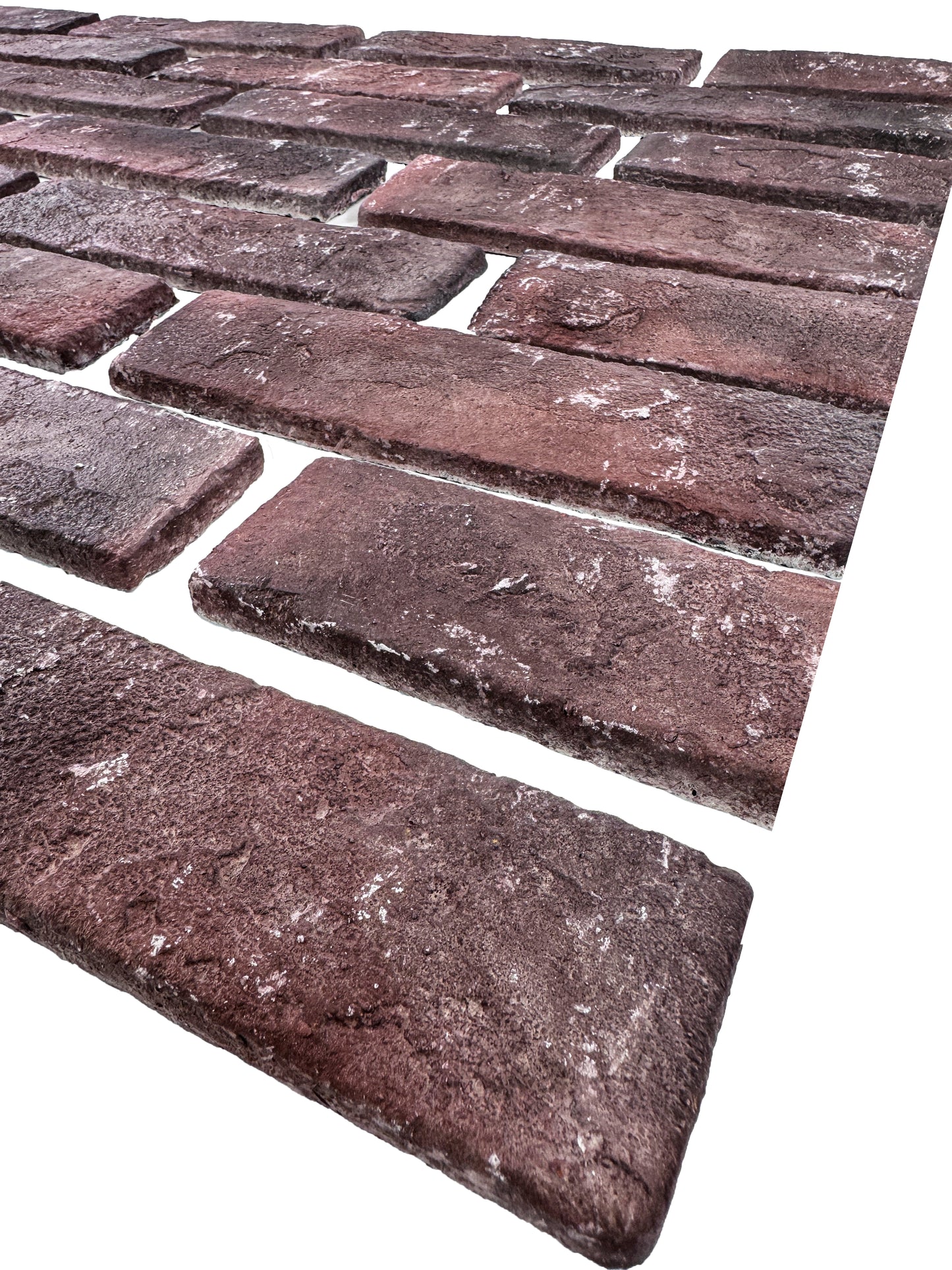 Tuscany Essence Series Chocolate Brown & Ruby Red Mixed Cement Artificial Tile