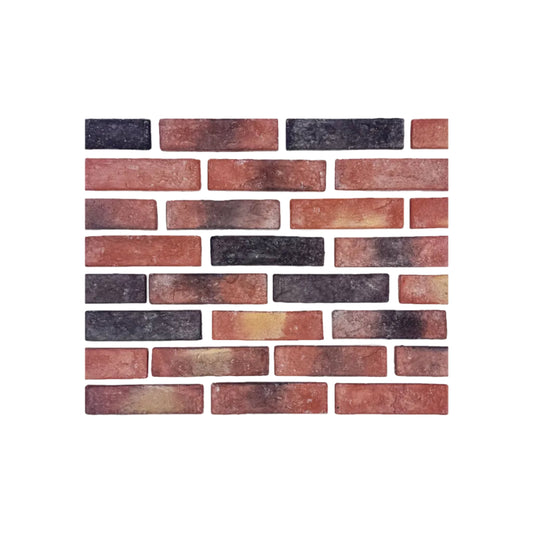 Tuscany Essence Series Maroom Red & Mocha Brown & Black Mixed Cement Artificial Tile