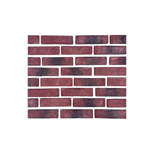 Tuscany Essence Series Wine Red & Chocolate Brown Mixed Cement Artificial Tile