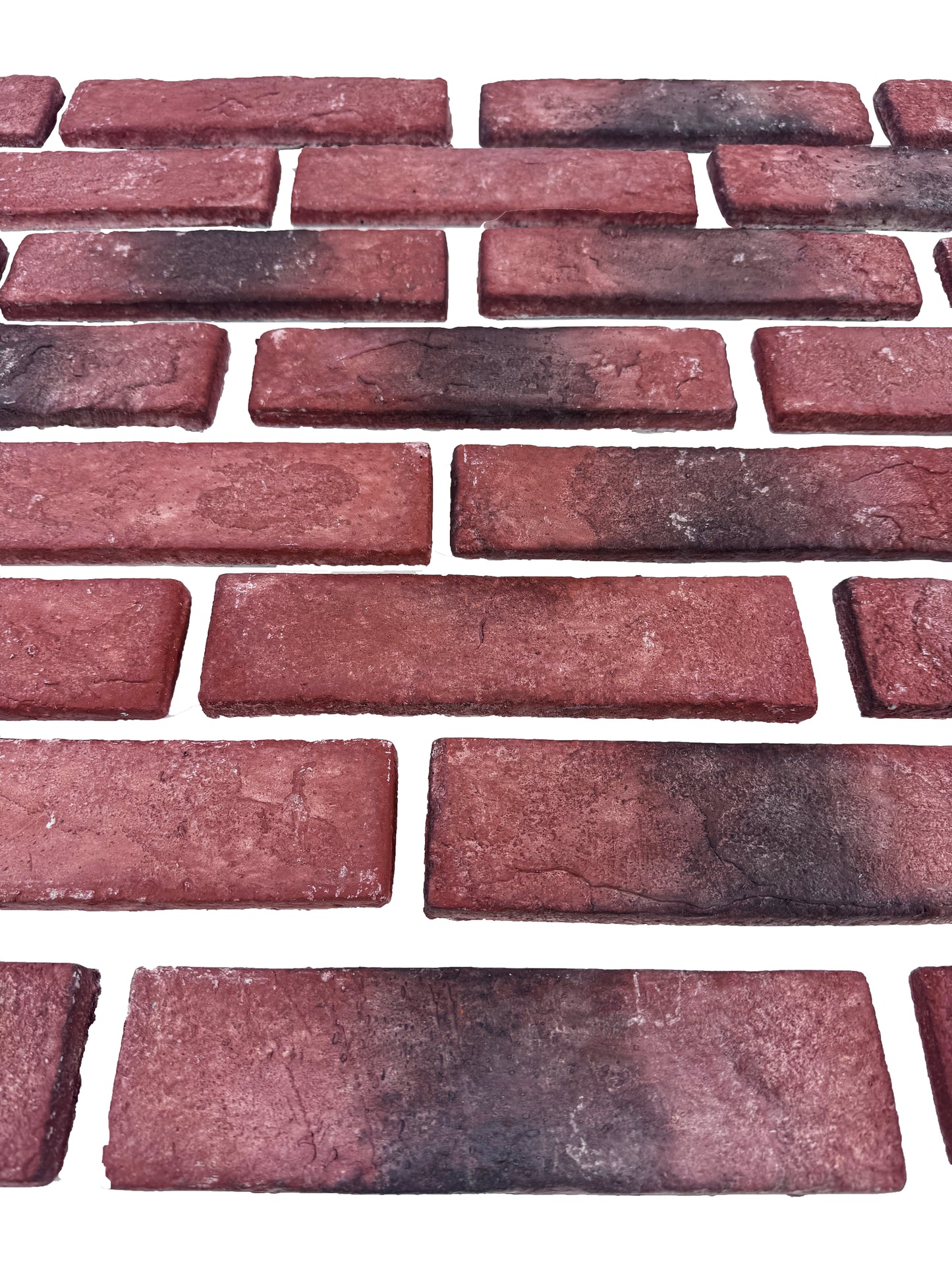 Tuscany Essence Series Wine Red & Chocolate Brown Mixed Cement Artificial Tile