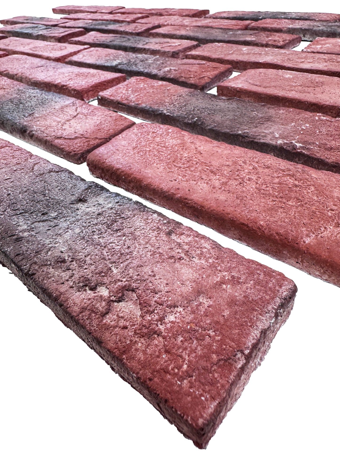 Tuscany Essence Series Wine Red & Chocolate Brown Mixed Cement Artificial Tile