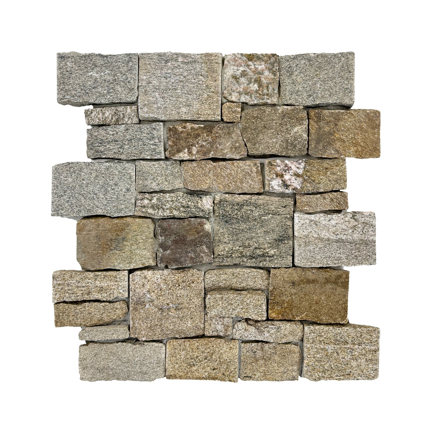 Timeless Nature Series Ash Grey & Iron Grey & French Beige Mixed Cement Bonding Granite Wall Cladding