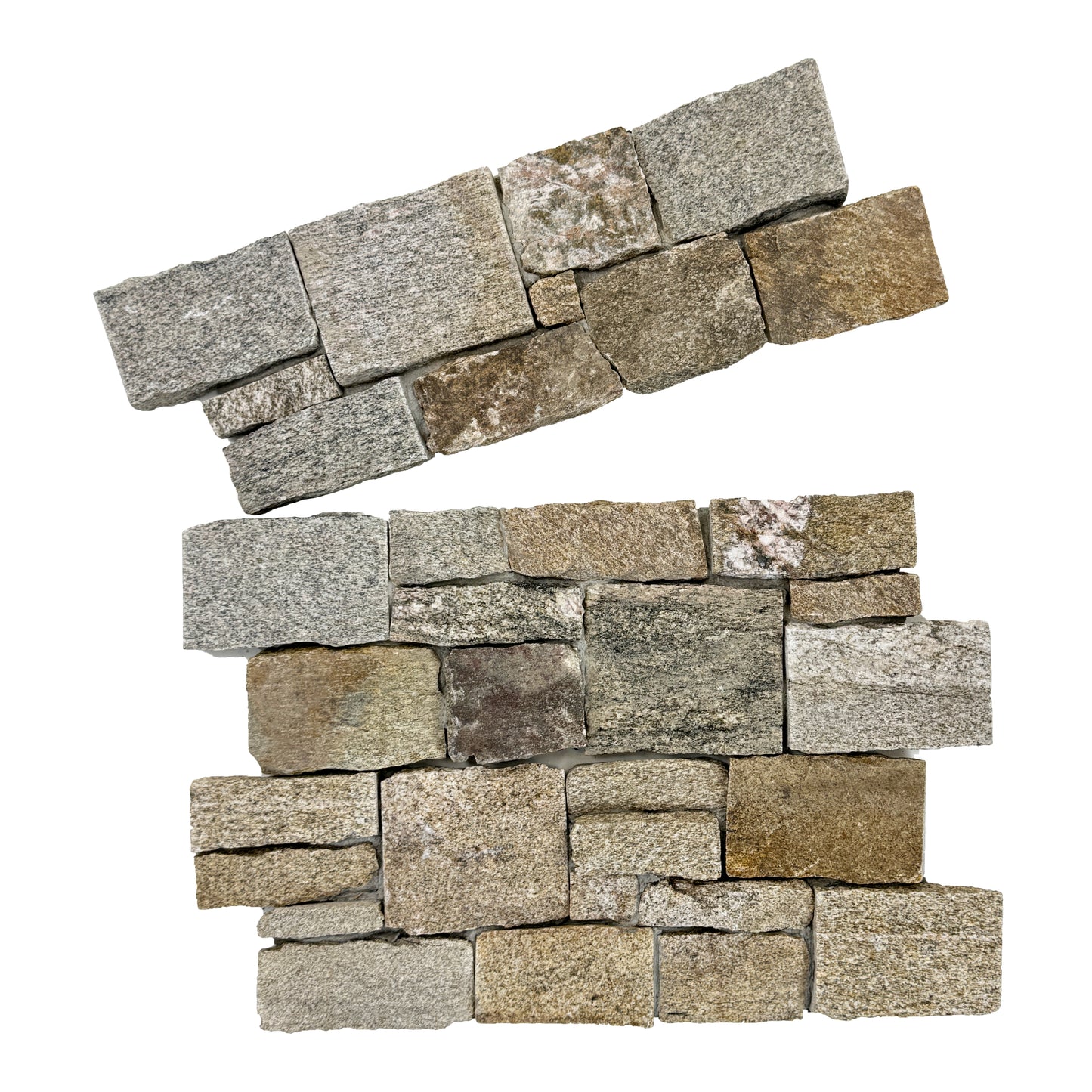 Timeless Nature Series Ash Grey & Iron Grey & French Beige Mixed Cement Bonding Granite Wall Cladding