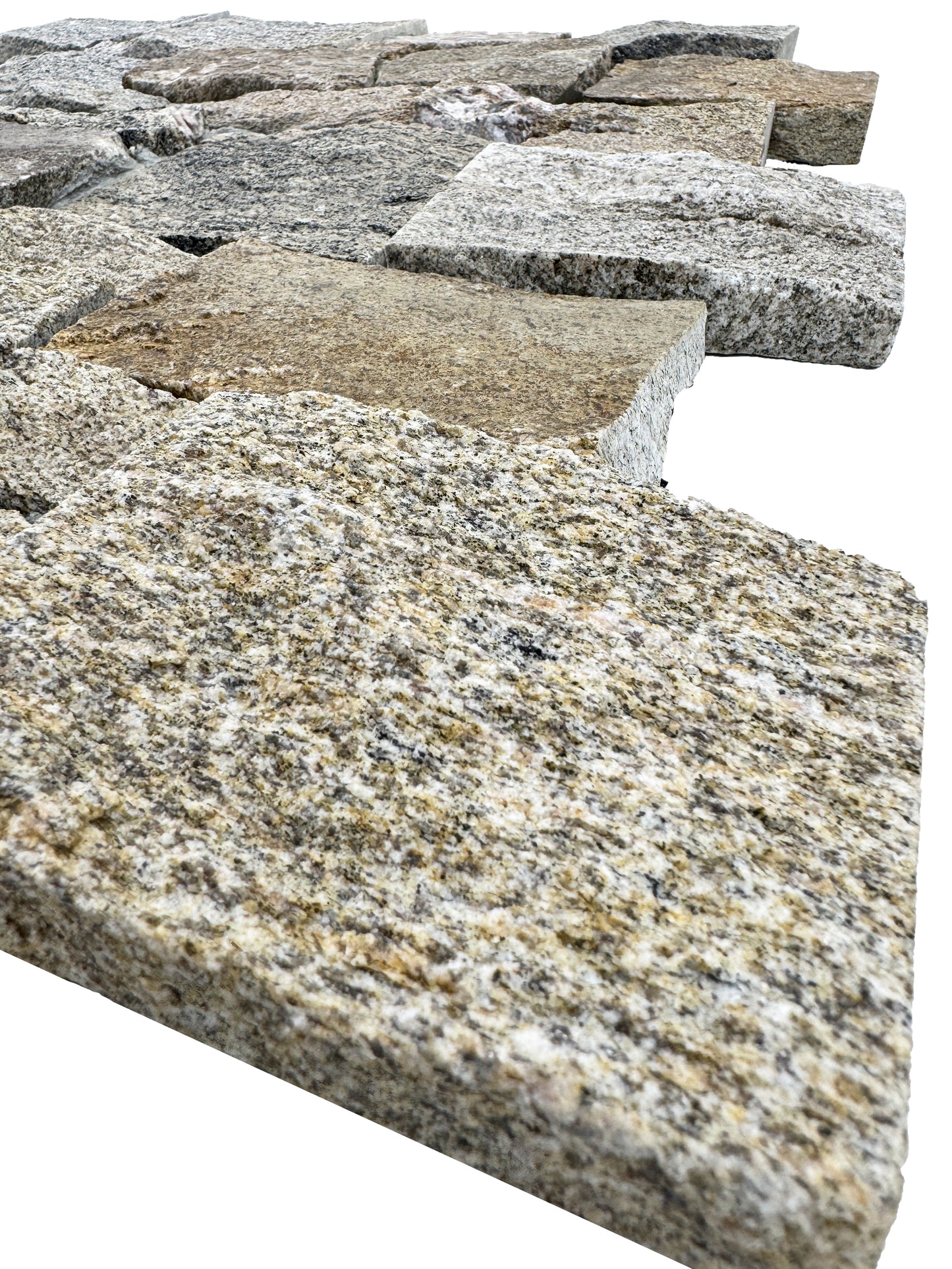 Timeless Nature Series Ash Grey & Iron Grey & French Beige Mixed Cement Bonding Granite Wall Cladding