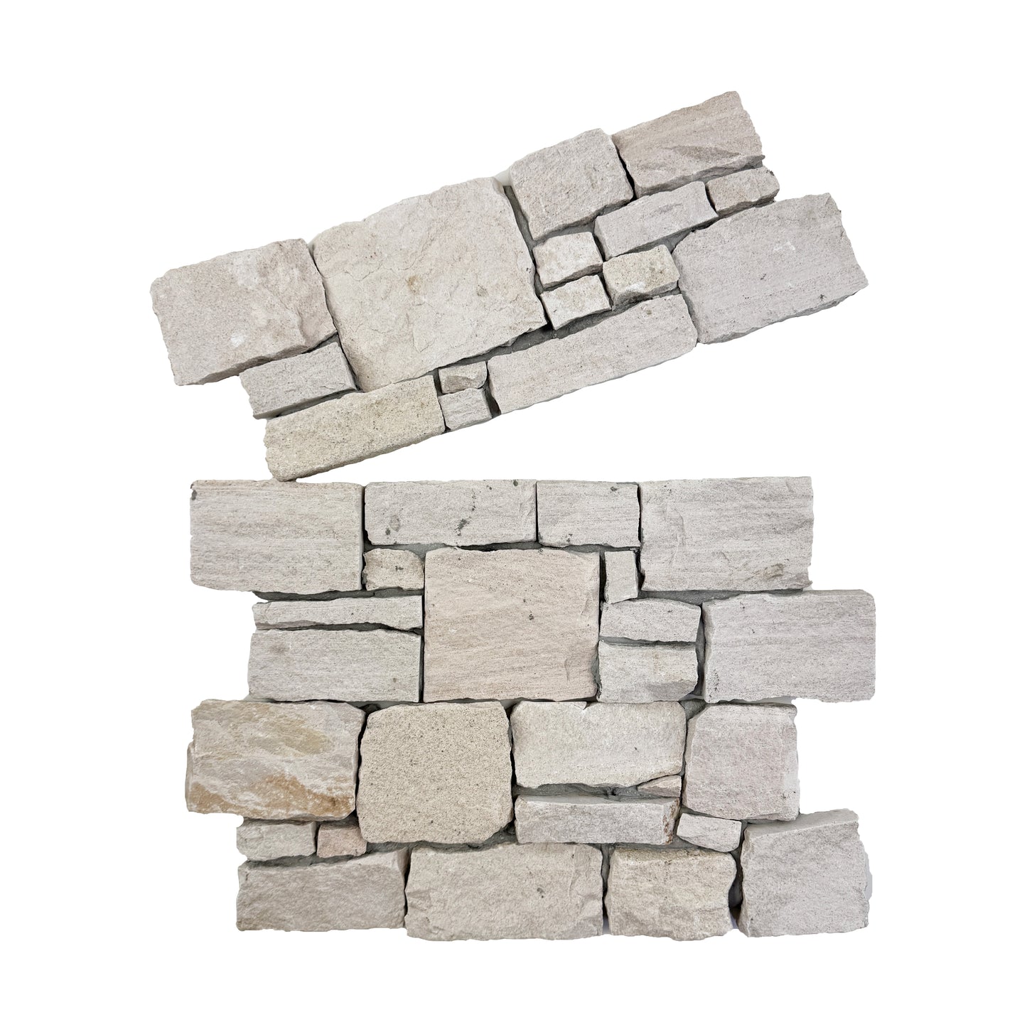 Timeless Nature Series White Cement Bonding Sandstone Wall Cladding