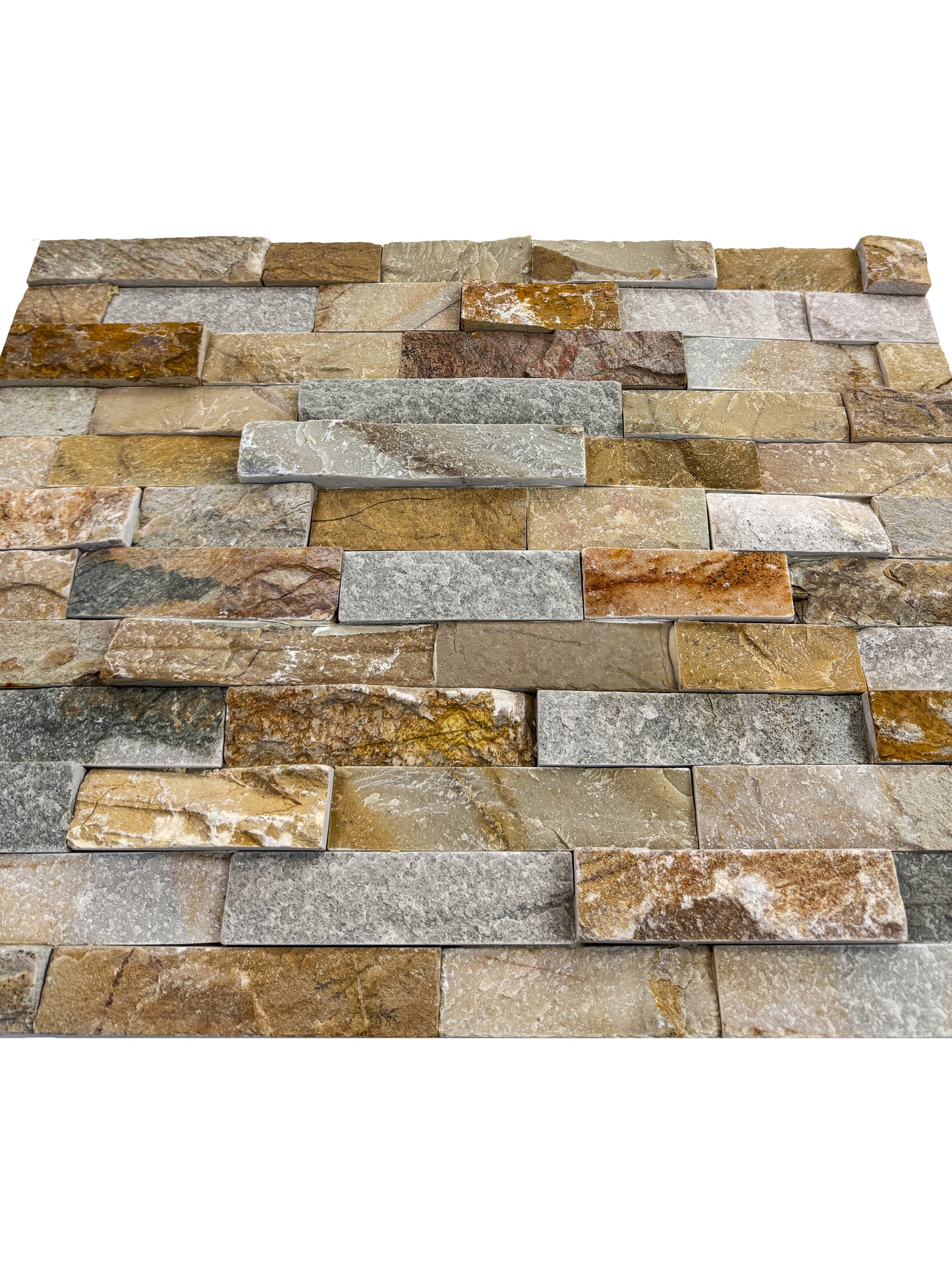 Celestial Terra White & Light Fawn & Tan Beige & French Beige Mixed Split Slate Wall Cladding