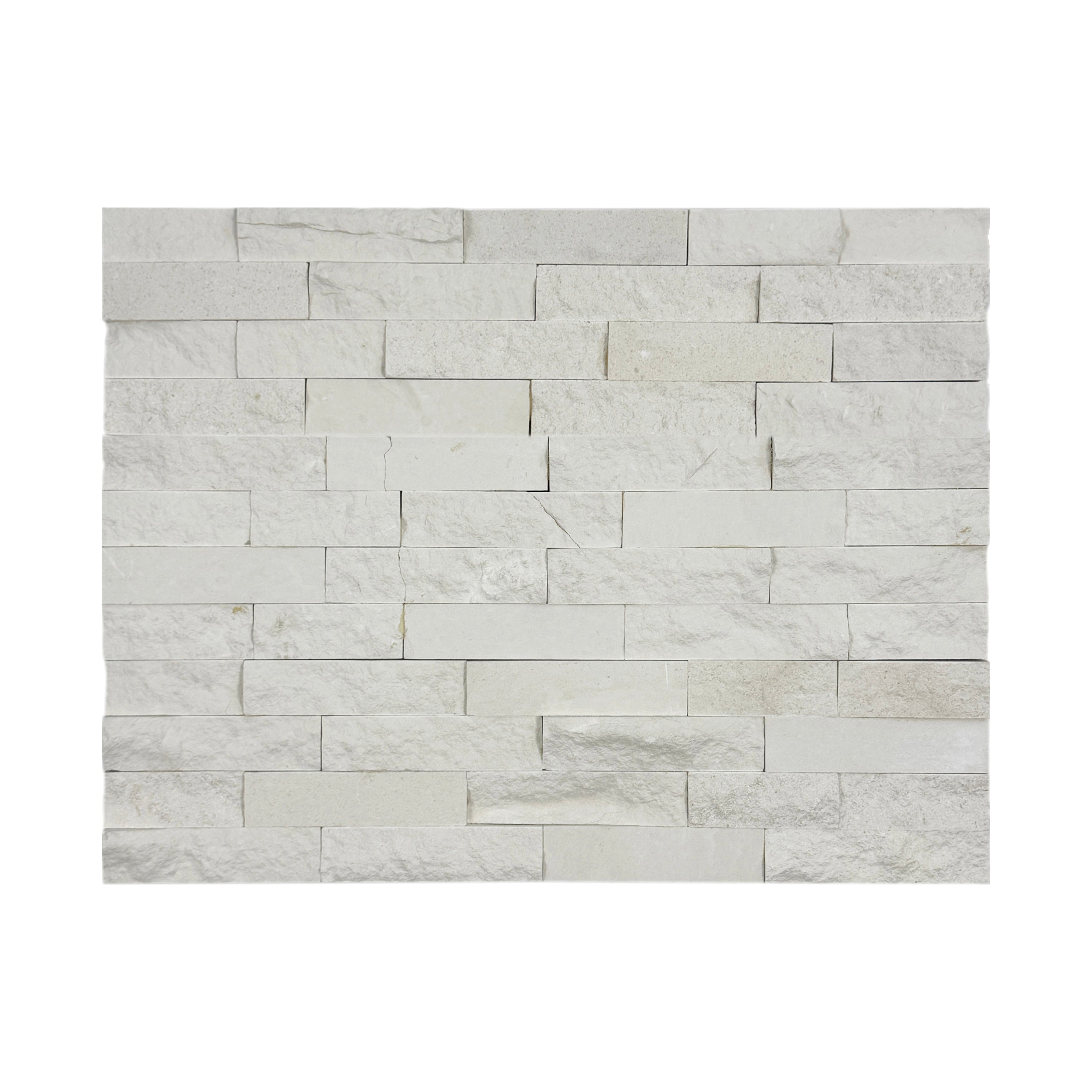 Luxe Aura series Ivory White Polish & Split Lime Stone Wall Cladding ...