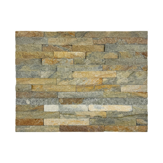 Starlit Quartz  Rust Army Green & Rust Moss Green Split Quartz Wall Cladding
