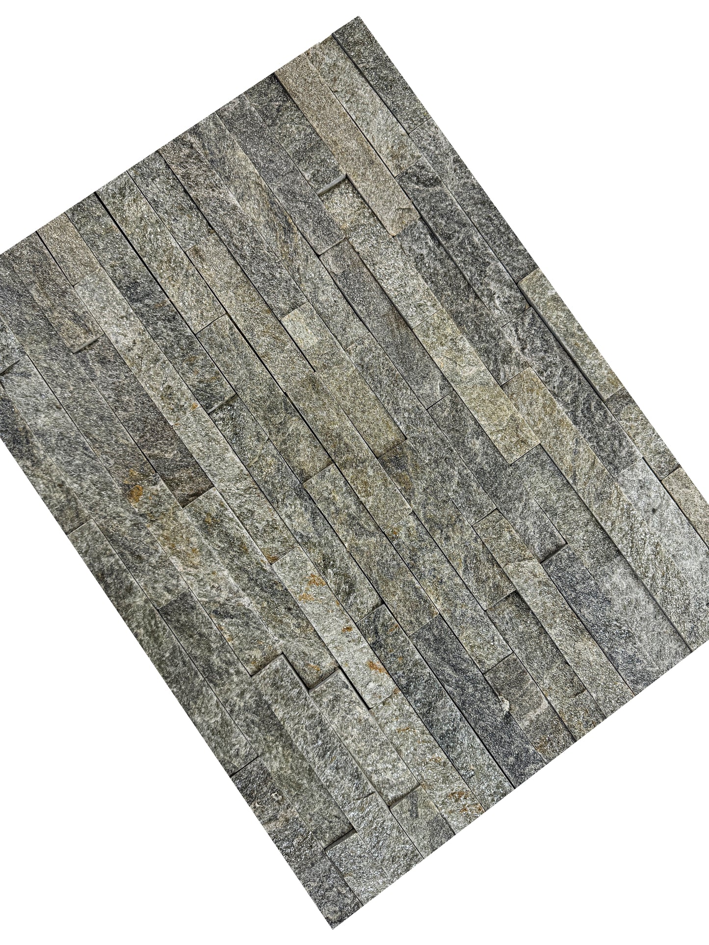 Starlit Quartz  Pink & Laurel Green Split Quartz Wall Cladding