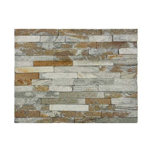 Starlit Quartz  Rust Green & Tean Green & Olive Green  Split Quartz Wall Cladding