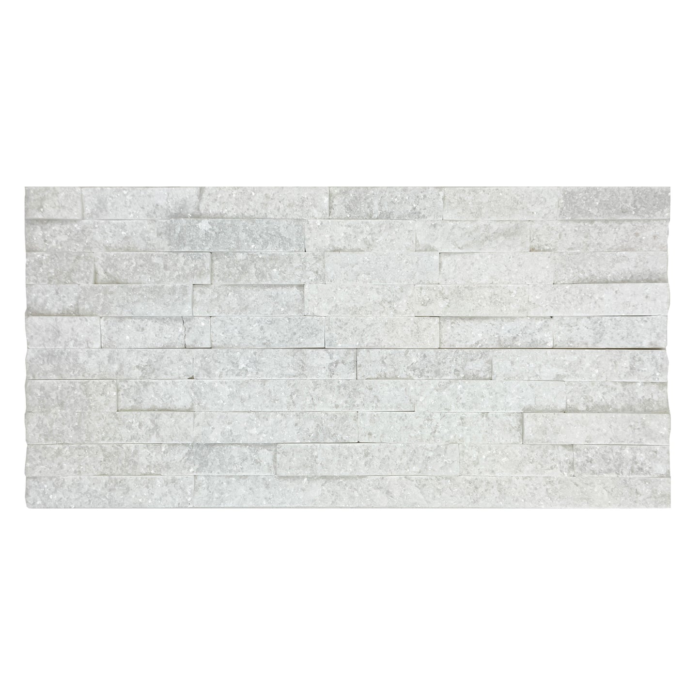 Starlit Quartz Crystal White Split Marble Wall Cladding