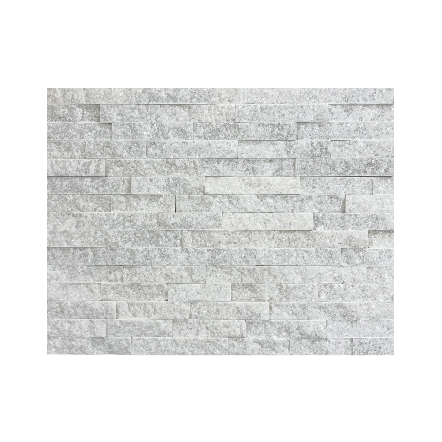 Starlit Quartz Crystal White Split Marble Wall Cladding
