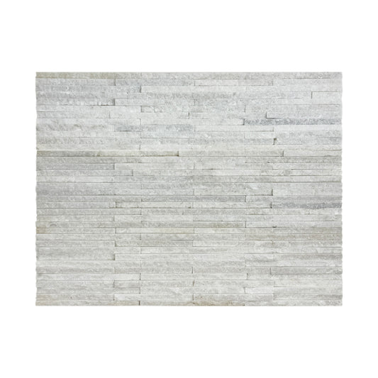 Twilight Stream Series White Split Quartz Wall Cladding