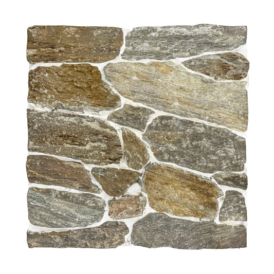 Opulent Flagstone Series Rust Brown Loose Random Piece Quartz Wall Cladding