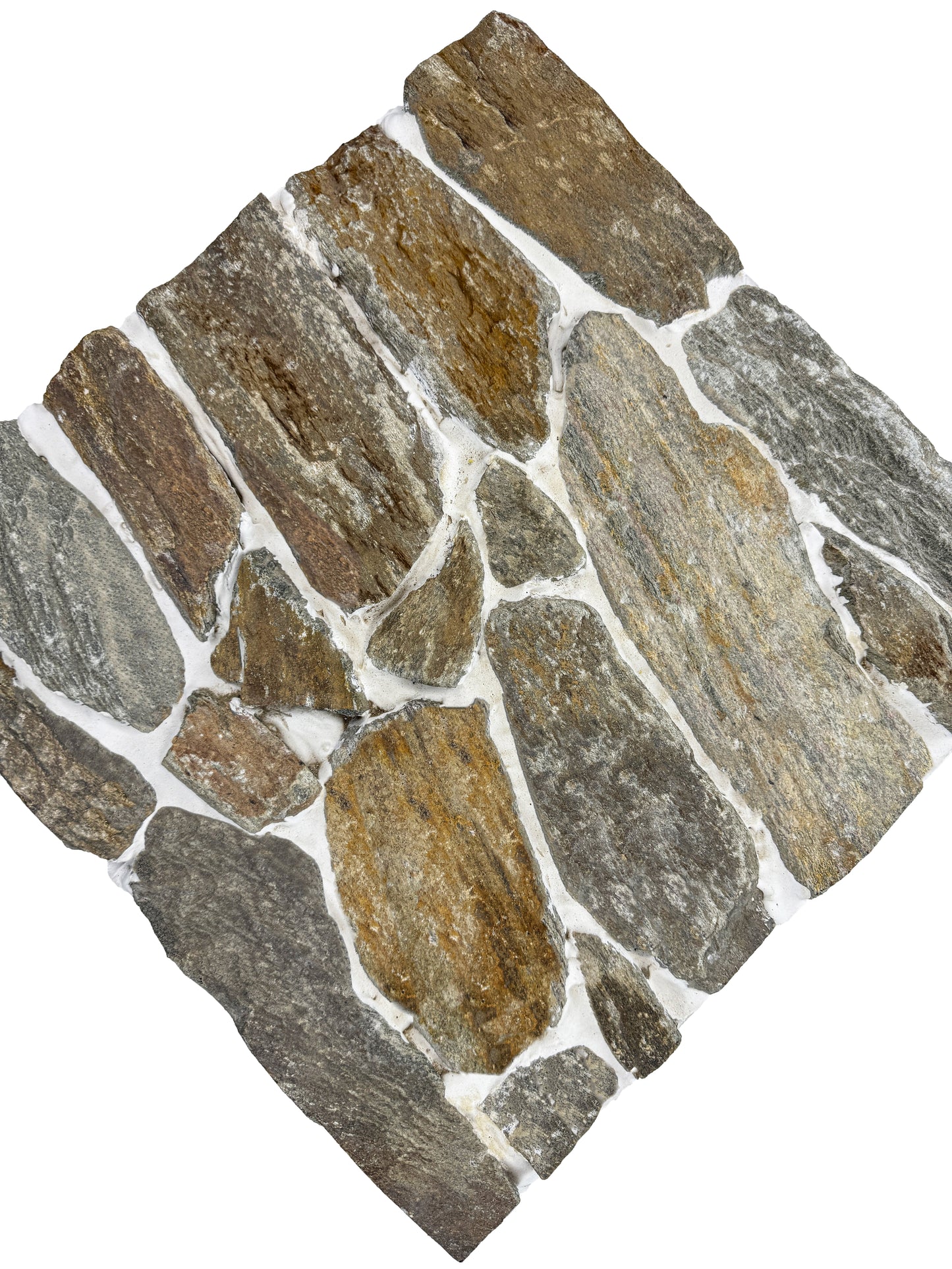 Opulent Flagstone Series Rust Brown Loose Random Piece Quartz Wall Cladding