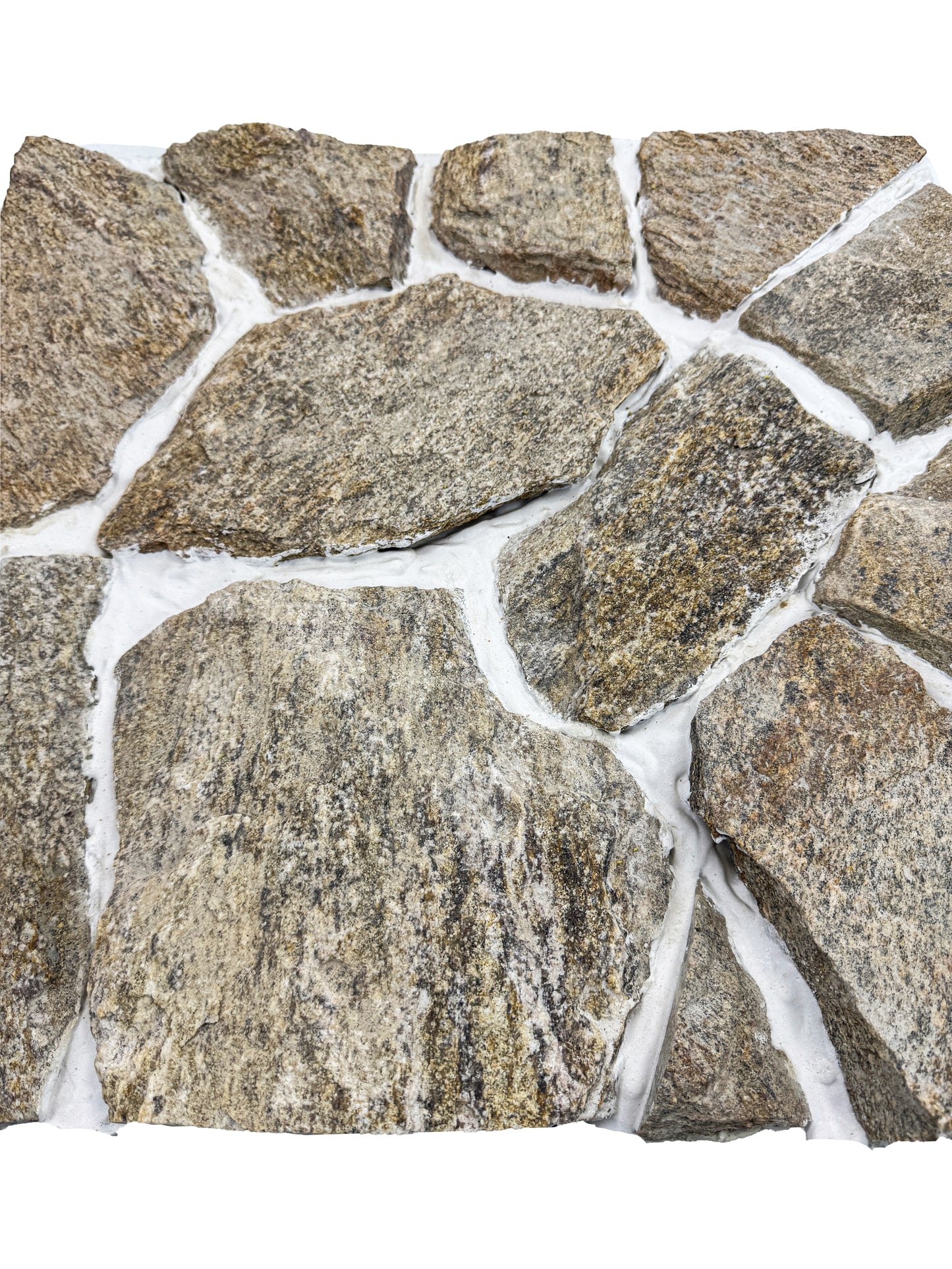 Opulent Flagstone Series Yellow Tiger Vein Loose Random Piece Quartz Wall Cladding