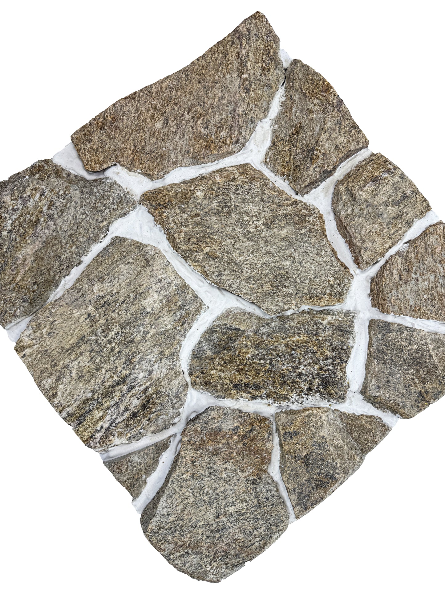 Opulent Flagstone Series Yellow Tiger Vein Loose Random Piece Quartz Wall Cladding