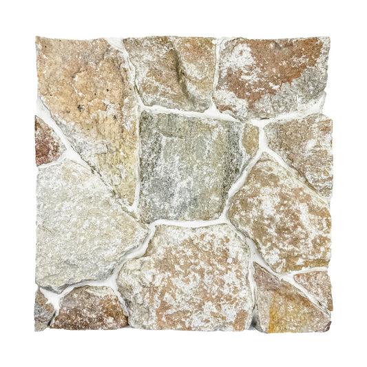 Opulent Flagstone Series french beige & ivory white & lava grey  quartz flag stone