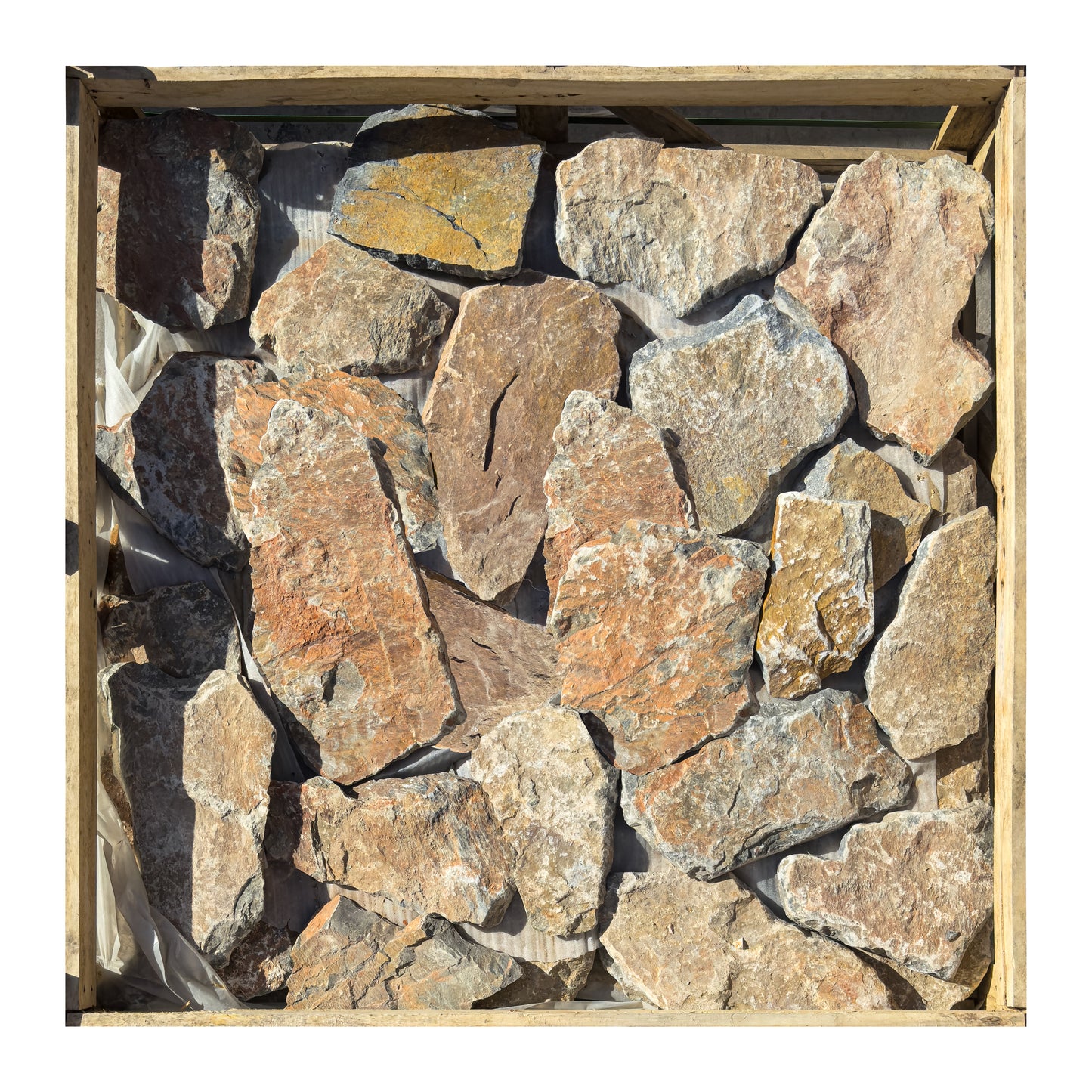 Opulent Flagstone Series Maple Red Lime Stone Loose Random Piece Flag stone