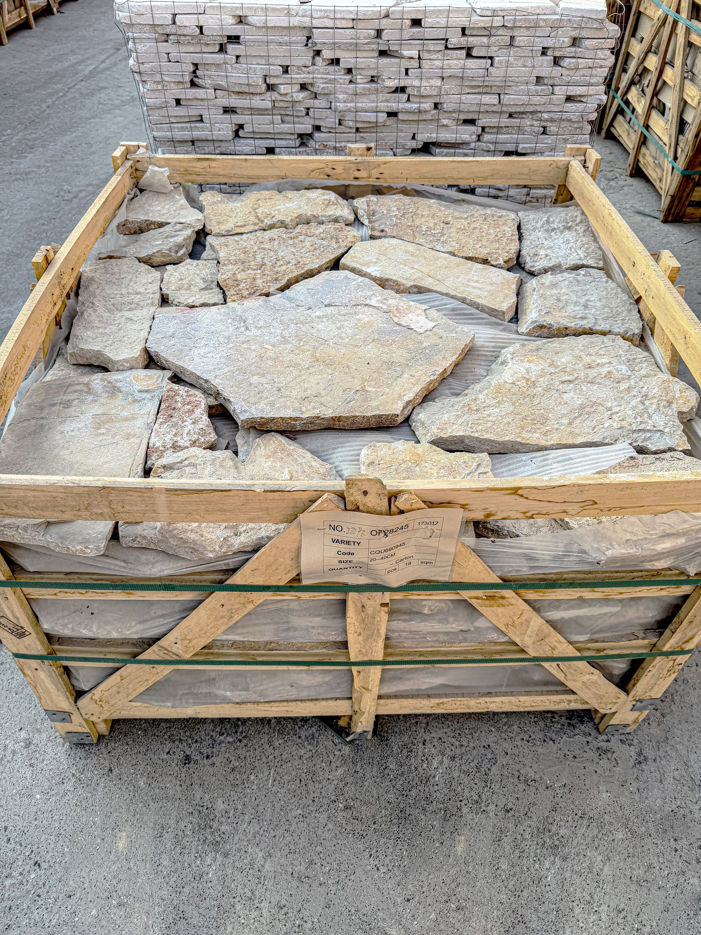 Opulent Flagstone Series Botique Beige & Tan Beige  Loose Random Piece Slate Wall Cladding