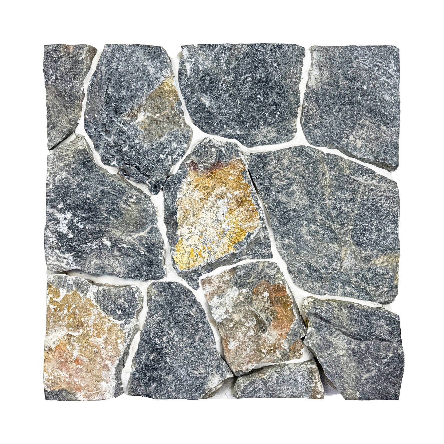 Opulent Flagstone Series Light Grey & Iron Grey Loose Random Piece Slate Wall Cladding
