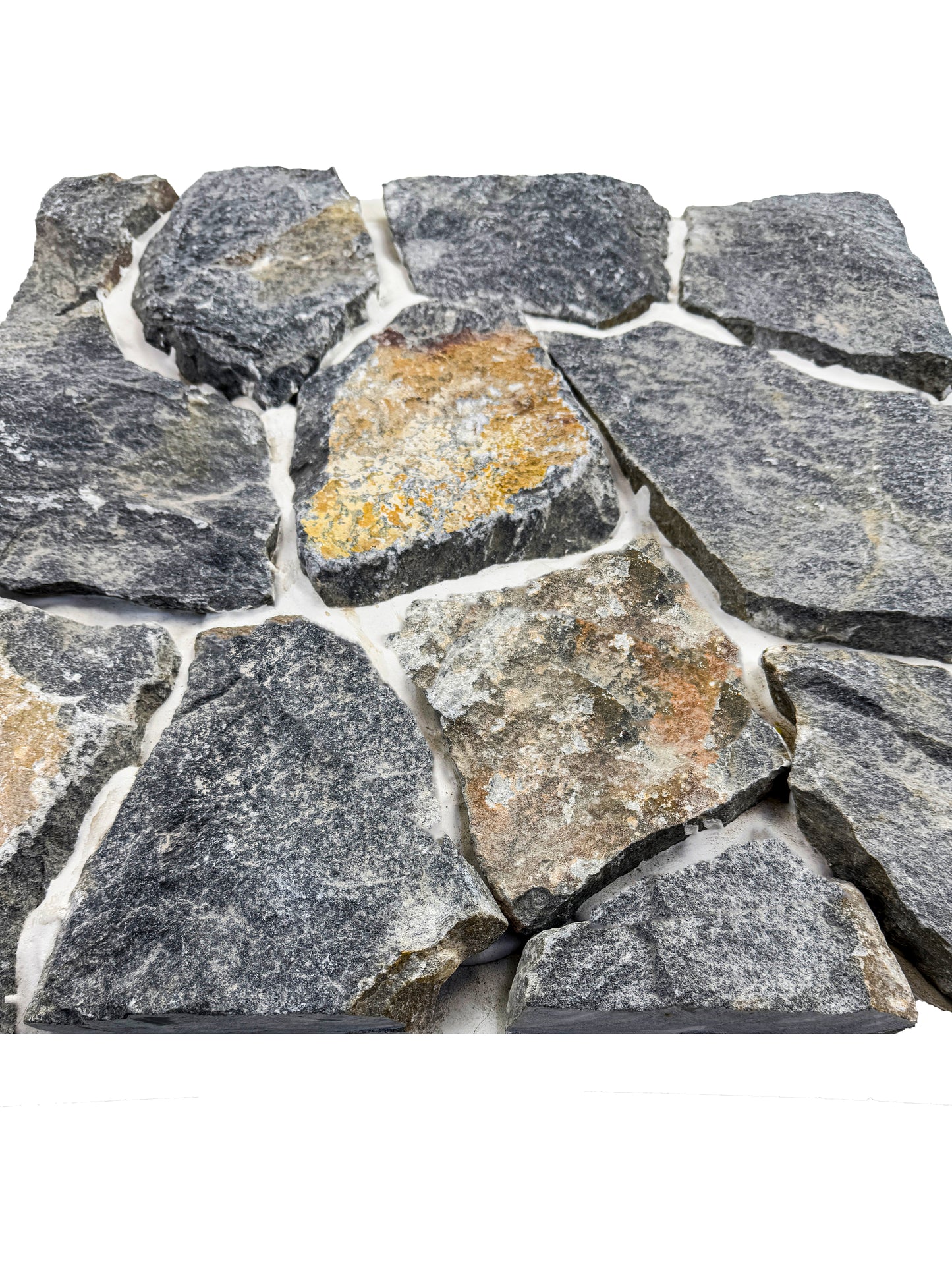 Opulent Flagstone Series Light Grey & Iron Grey Loose Random Piece Slate Wall Cladding