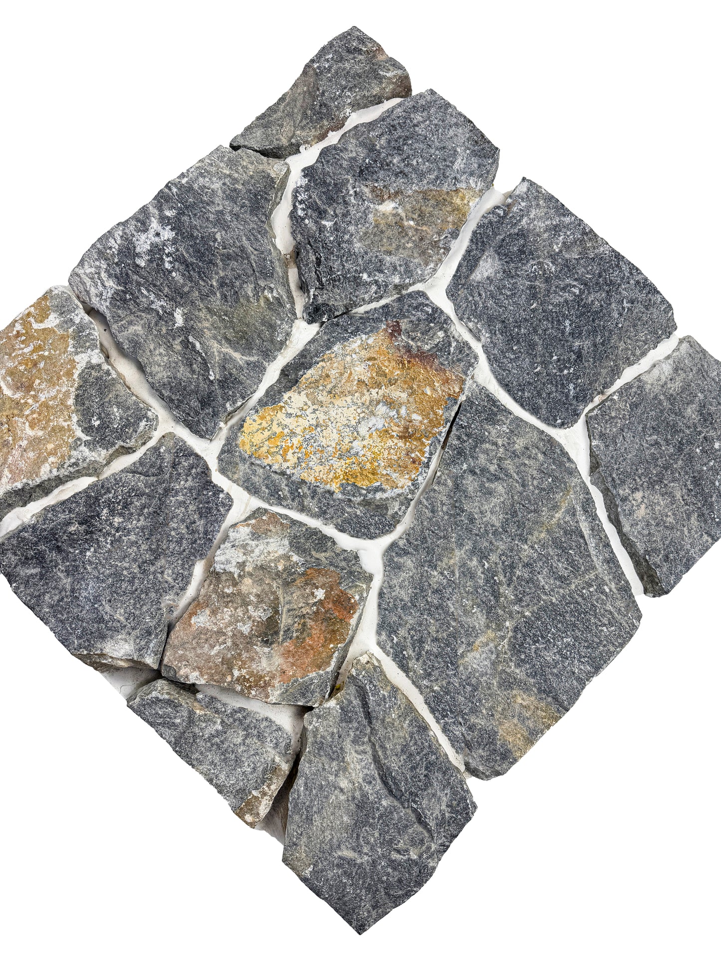 Opulent Flagstone Series Light Grey & Iron Grey Loose Random Piece Slate Wall Cladding