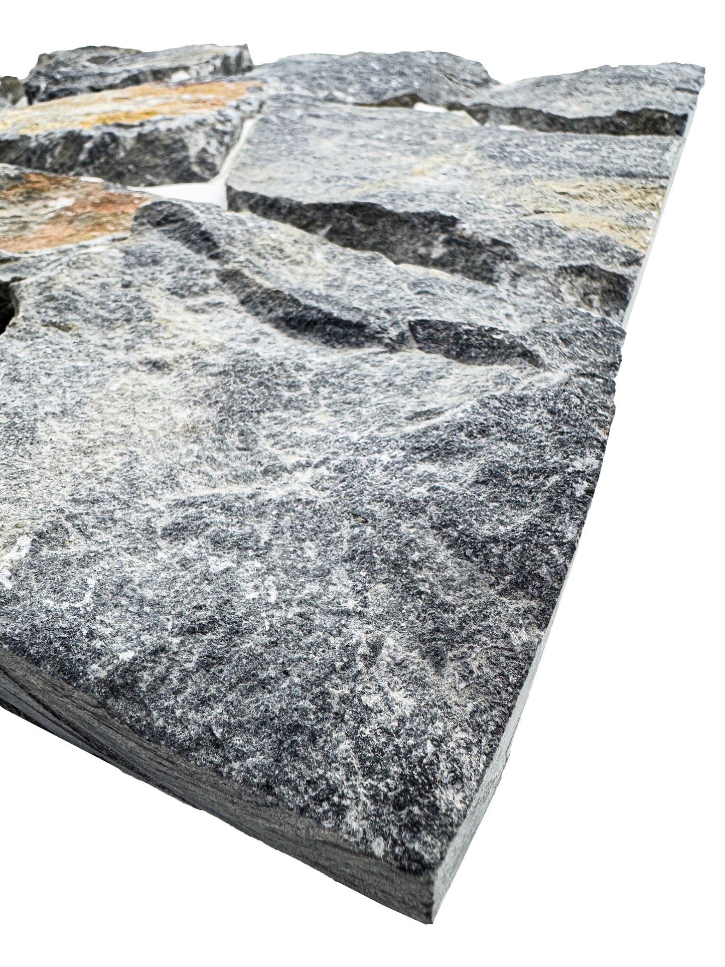 Opulent Flagstone Series Light Grey & Iron Grey Loose Random Piece Slate Wall Cladding
