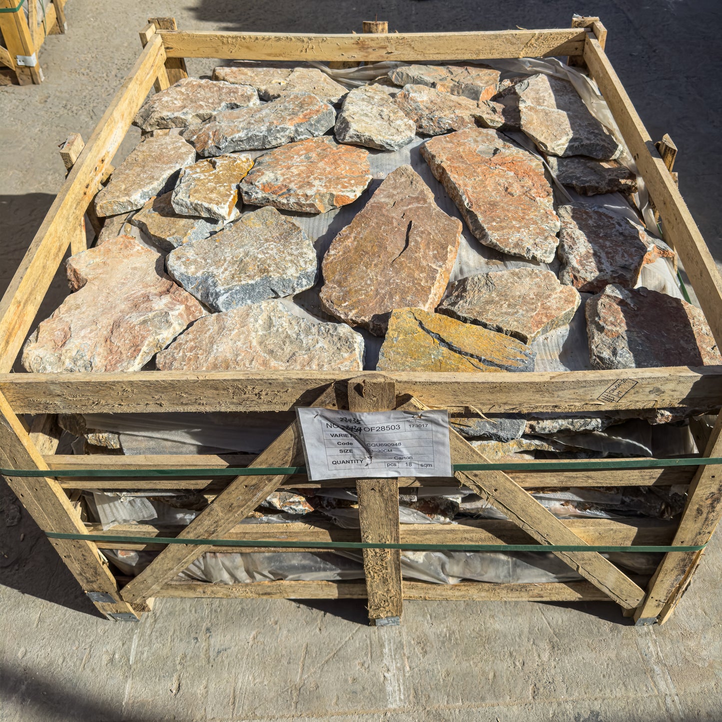 Opulent Flagstone Series Maple Red Lime Stone Loose Random Piece Flag stone