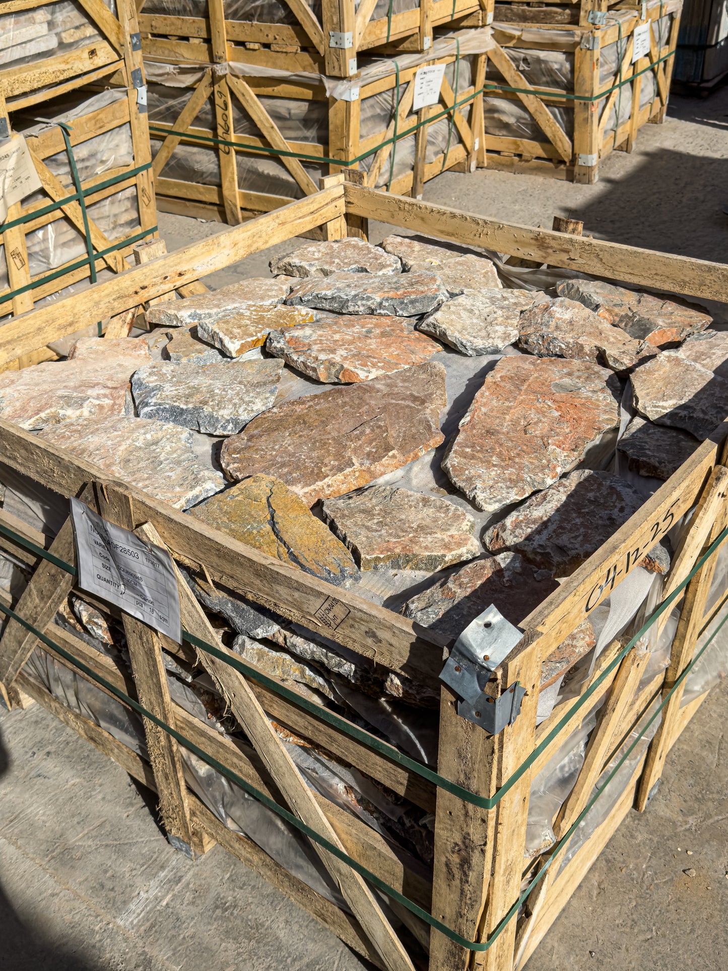 Opulent Flagstone Series Maple Red Lime Stone Loose Random Piece Flag stone