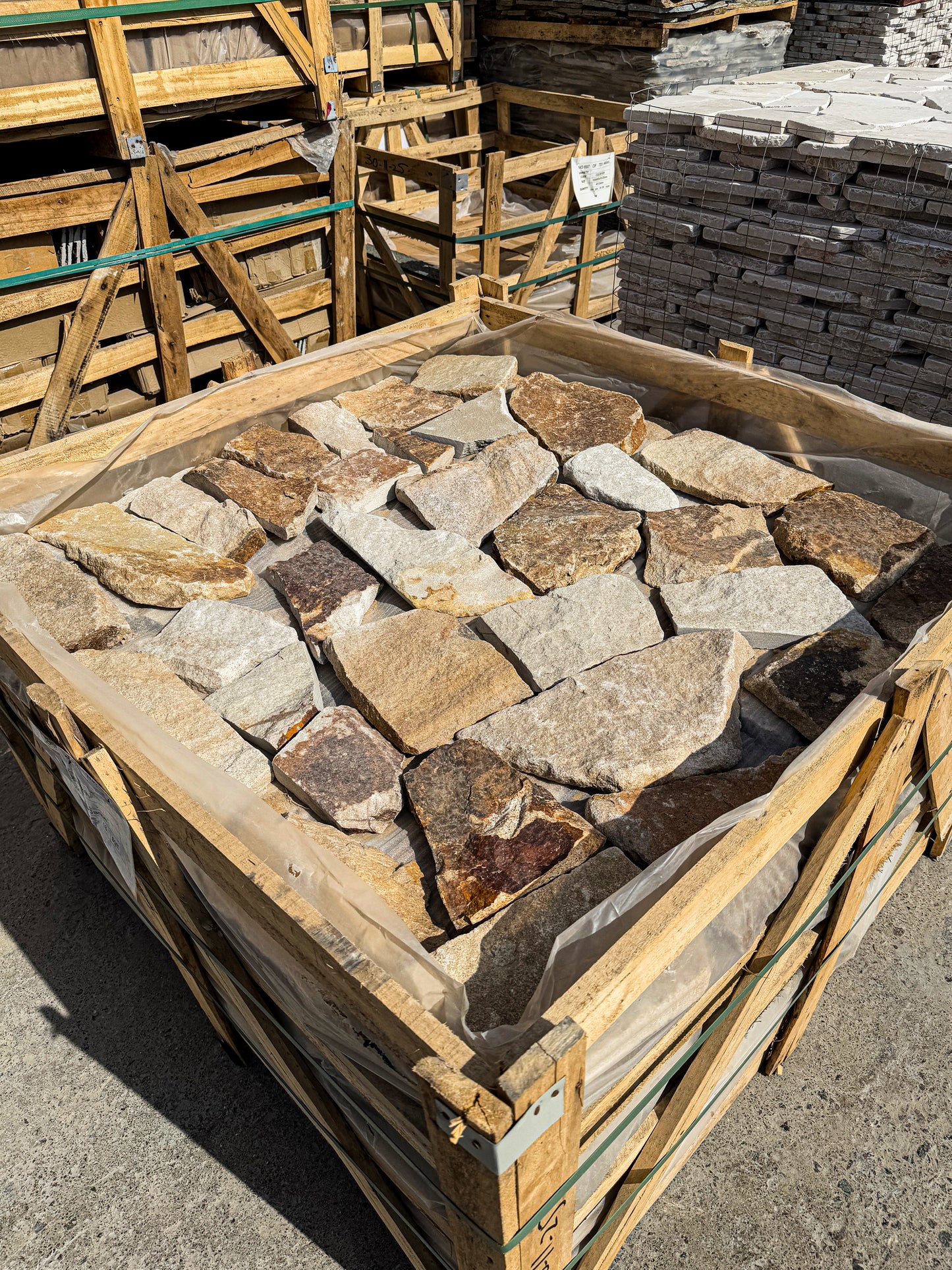 Opulent Flagstone Series Golden Sandstone Loose Random Piece Flag stone