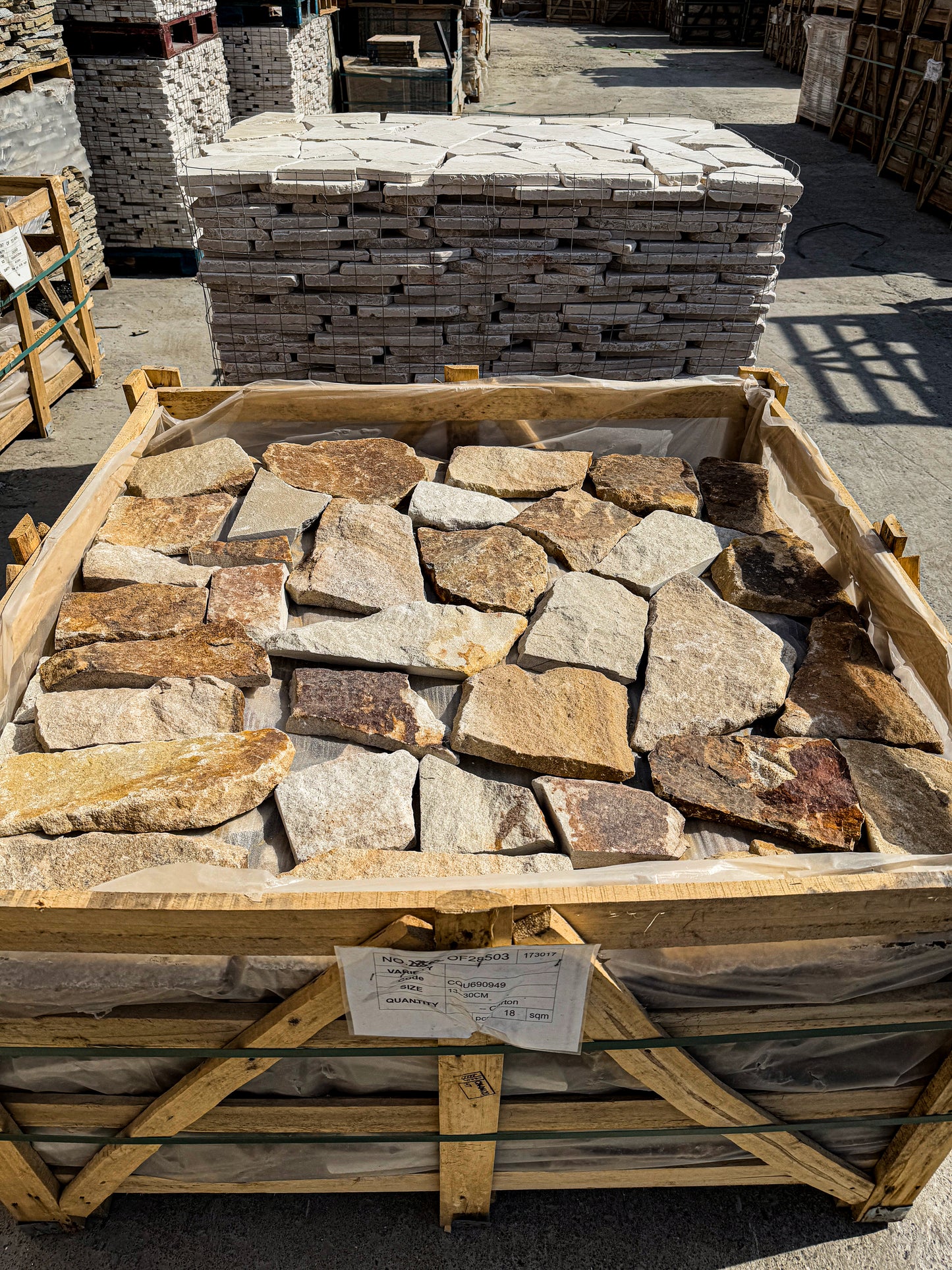 Opulent Flagstone Series Golden Sandstone Loose Random Piece Flag stone