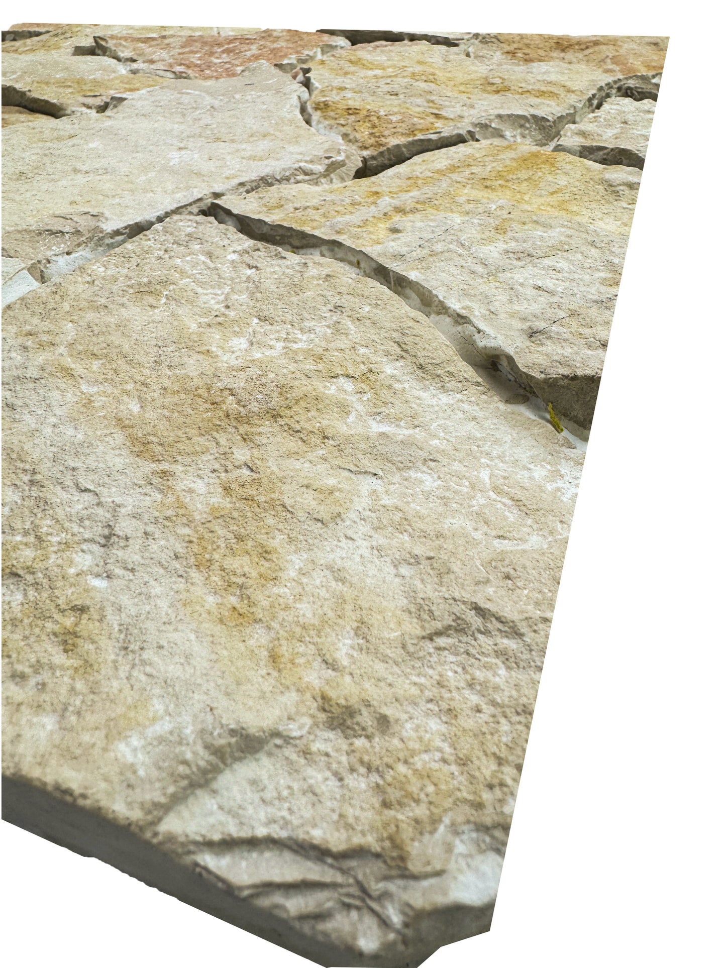 Opulent Flagstone Series Light Beige & Tan Beige Trani Lime Stone Loose Random Piece Flag stone