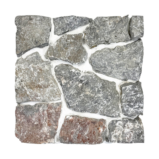 Opulent Flagstone Series Black Natural Surface Loose Random Piece Marble Wall Cladding