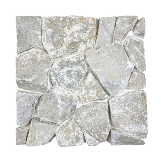 Opulent Flagstone Series Light Grey & ivory white Limestone flag stone
