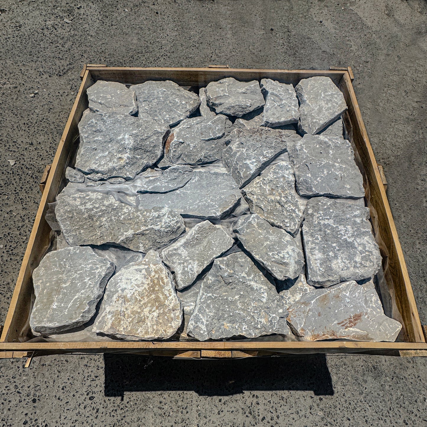 Opulent Flagstone Series Light Grey & ivory white Limestone flag stone