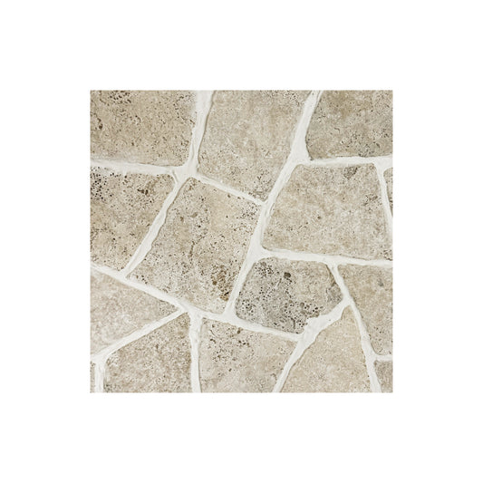 Opulent Flagstone Series Light Beige Travertine Loose Random Piece Flag Stone