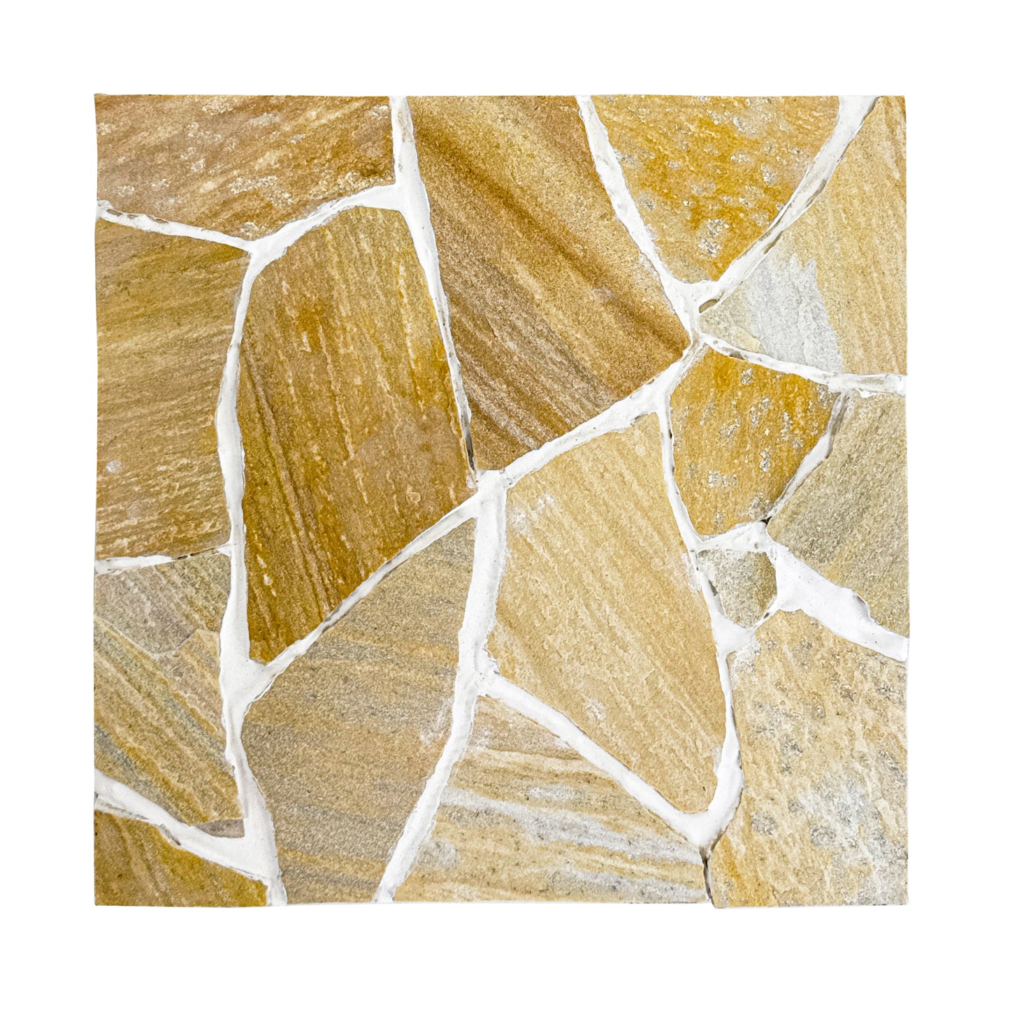 Opulent Flagstone Series Yellow Loose Random Piece Quartz Flag Stone