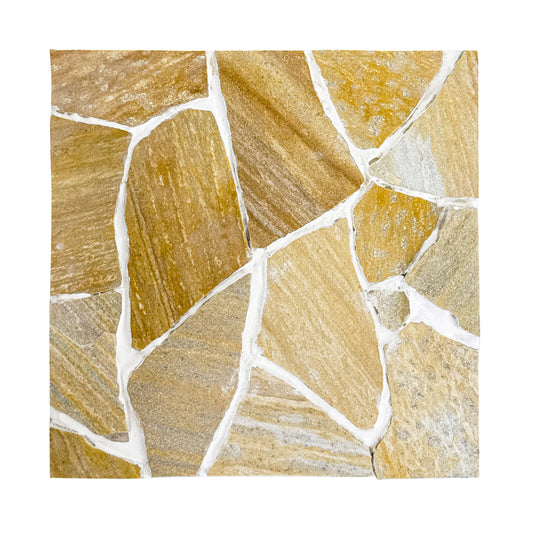 Opulent Flagstone Series Yellow Loose Random Piece Quartz Flag Stone