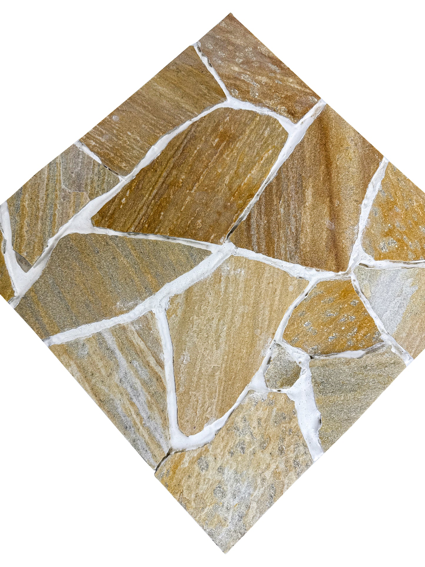 Opulent Flagstone Series Yellow Loose Random Piece Quartz Flag Stone