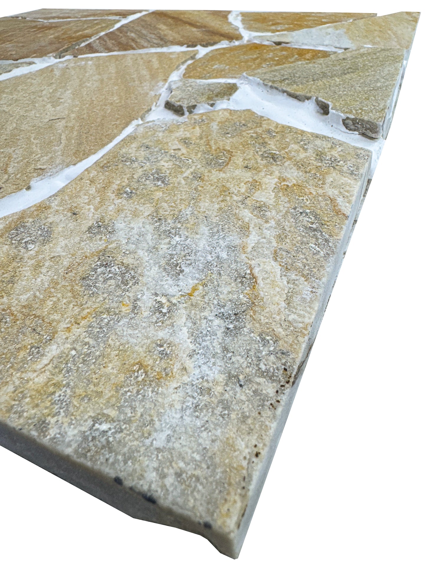 Opulent Flagstone Series Yellow Loose Random Piece Quartz Flag Stone