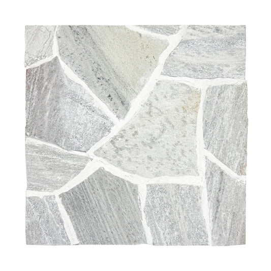 Opulent Flagstone Series White Loose Random Piece Quartz Flag Stone