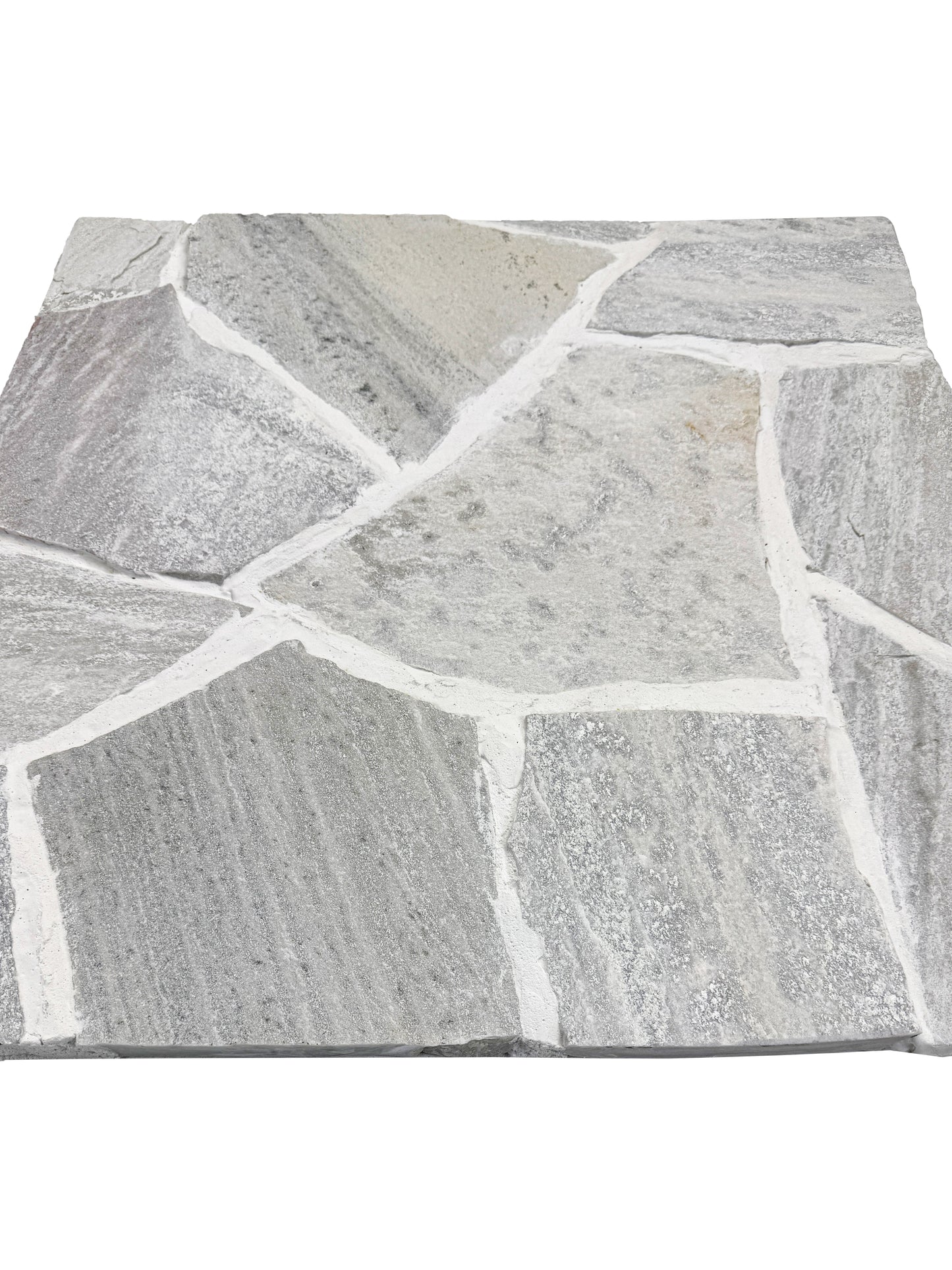 Opulent Flagstone Series White Loose Random Piece Quartz Flag Stone
