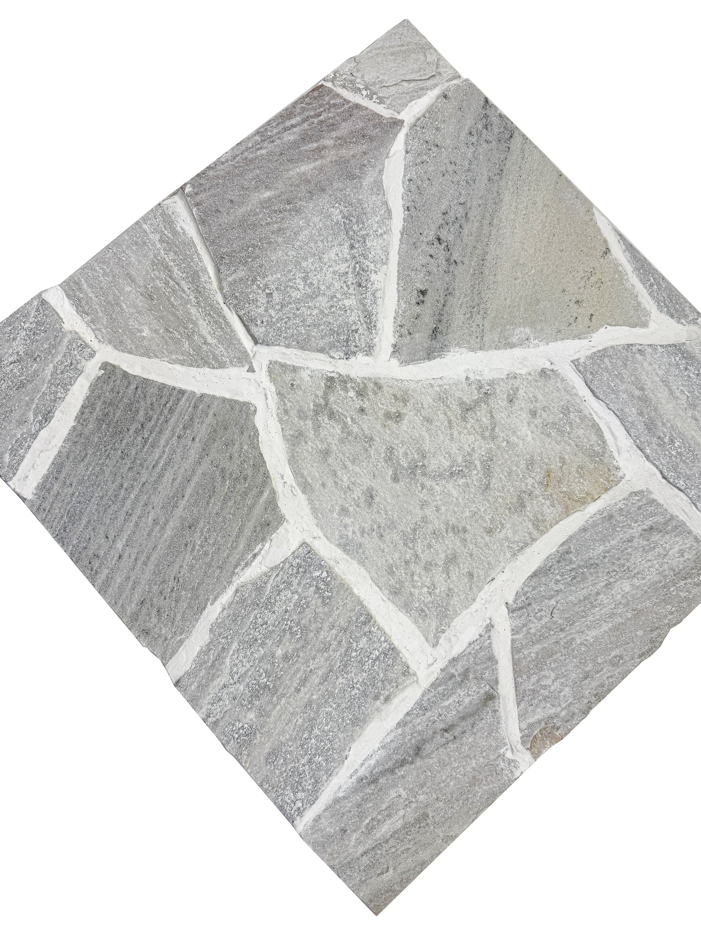 Opulent Flagstone Series White Loose Random Piece Quartz Flag Stone