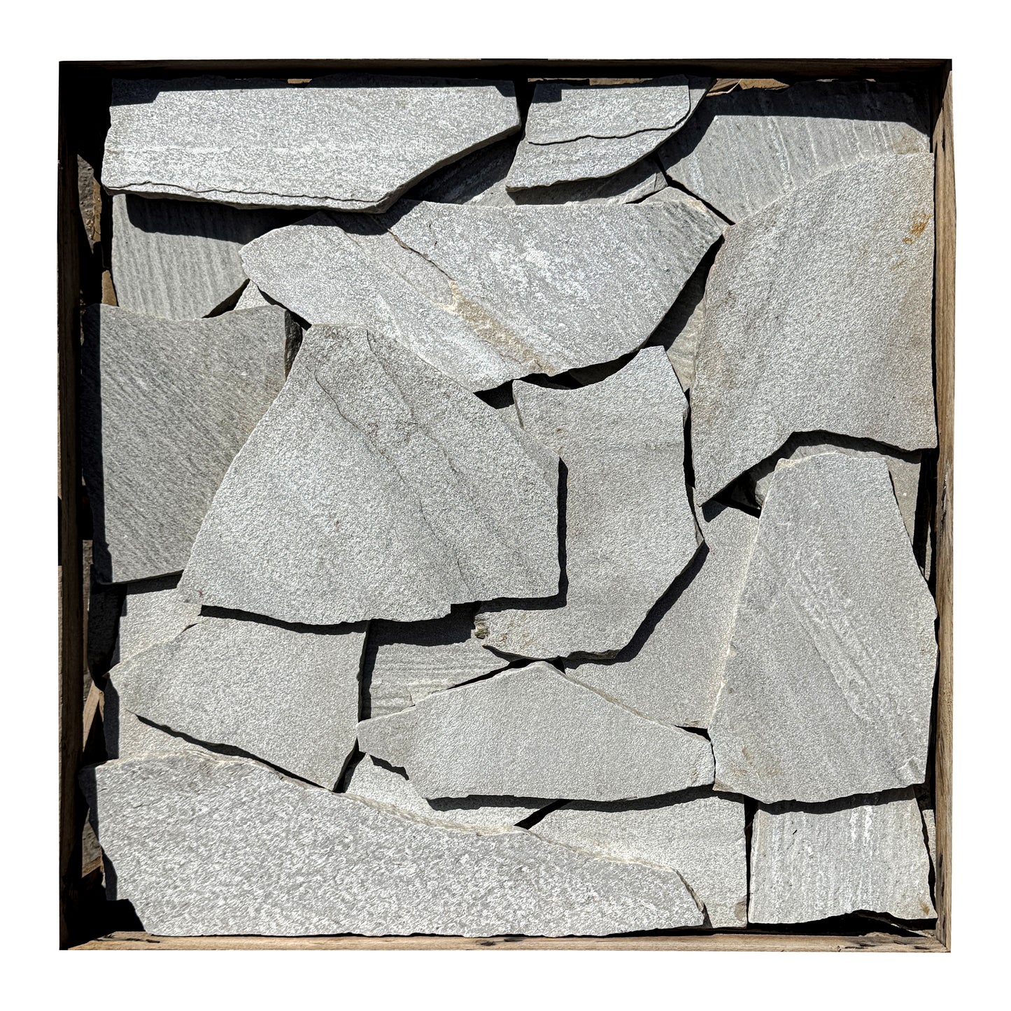 Opulent Flagstone Series White Loose Random Piece Quartz Flag Stone